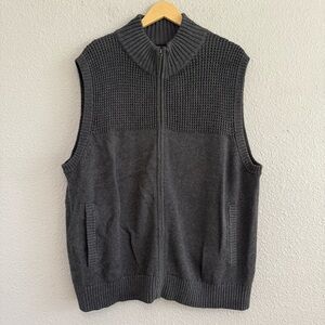 Duluth Trading Zip Up Sweater Vest Size 2XL Wool Blend EUC